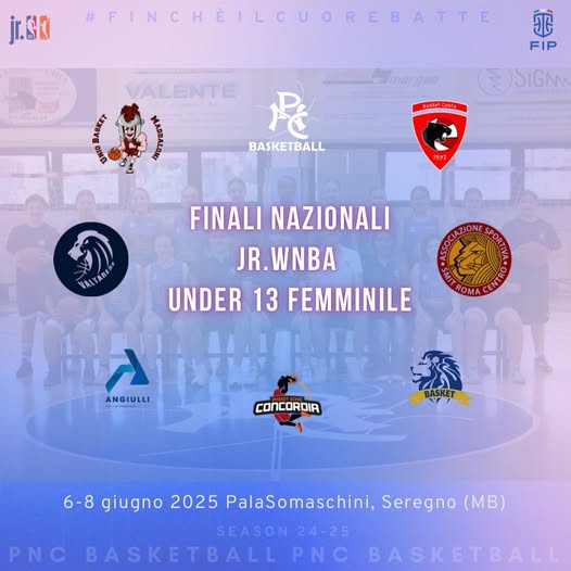 05/06/25: al via le final eight per l'U13 femminile! Segui le grifoncine nella pagina delle news o su facebook!