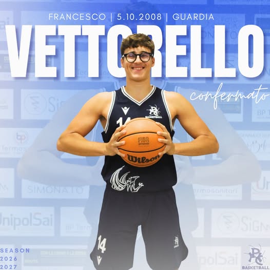 10/08/26 - ecco una nuova conferma per il 26/27: Francesco VETTORELLO!