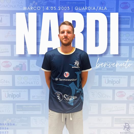 10/08/26 - un altra new entry nel roster dei Grifoni: Marco NARDI!