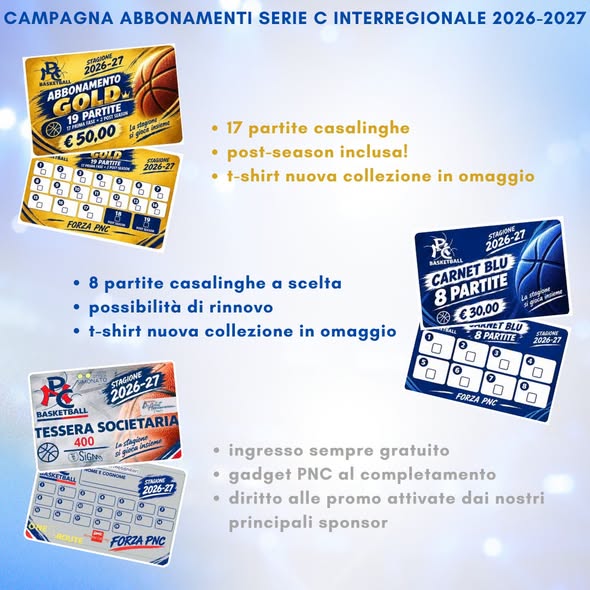 25/09/26 - sostieni anche tu la PNC: è partita la campagna abbonamenti 26/27!